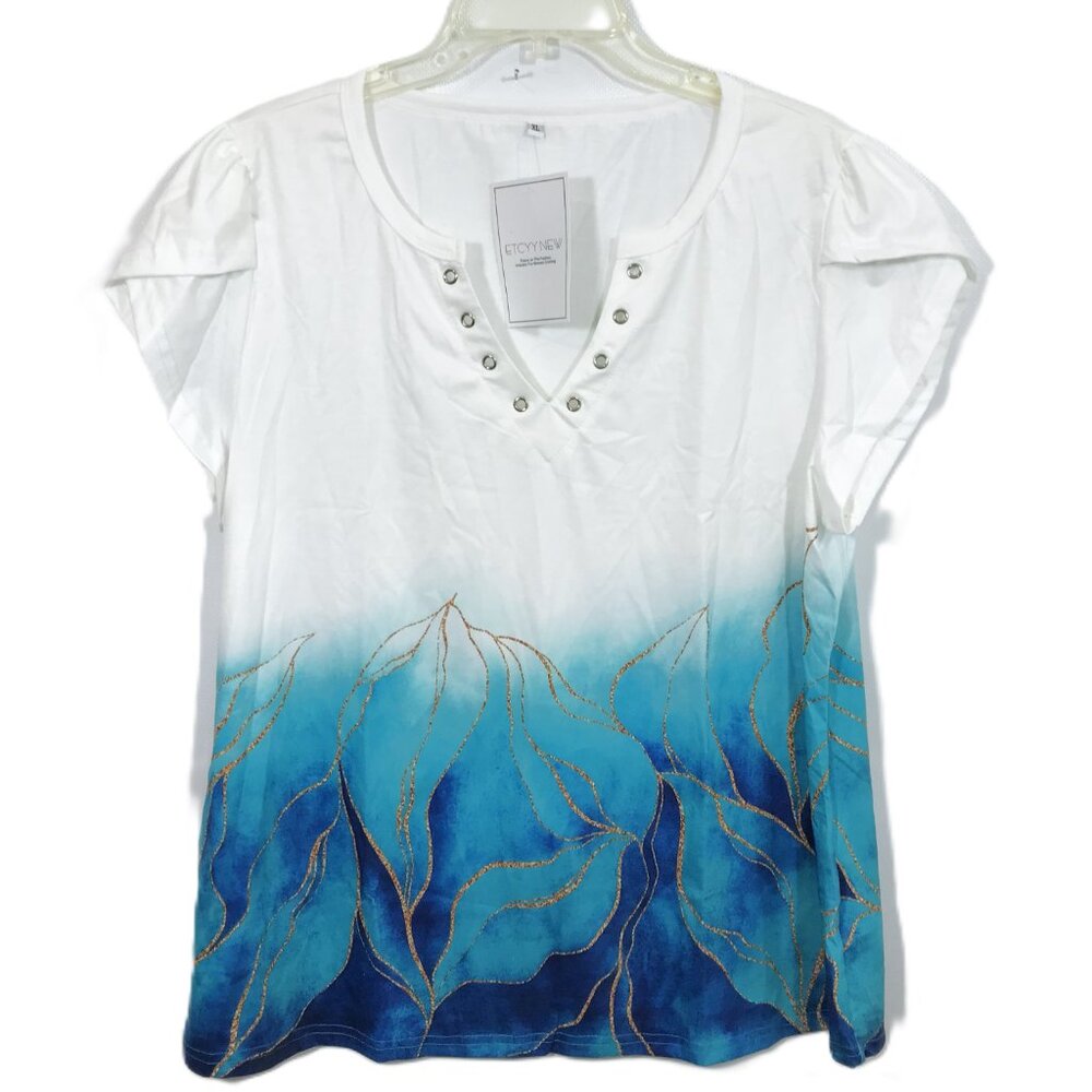 XL Floral Top Multicolor - Picture 2 of 8